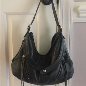 Botkier black leather hobo handbag